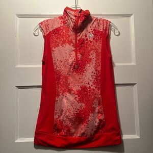 adidas Red Patterned Tank Top